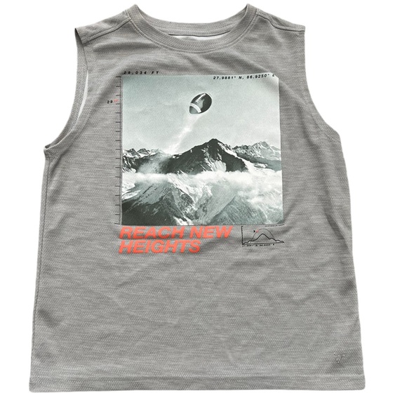 Old Navy boys gray muscle tank go cool dry top US size medium - Picture 1 of 6
